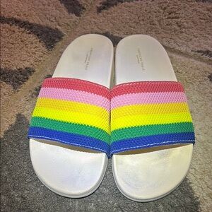 American Eagle Multicolor Slide Sandals